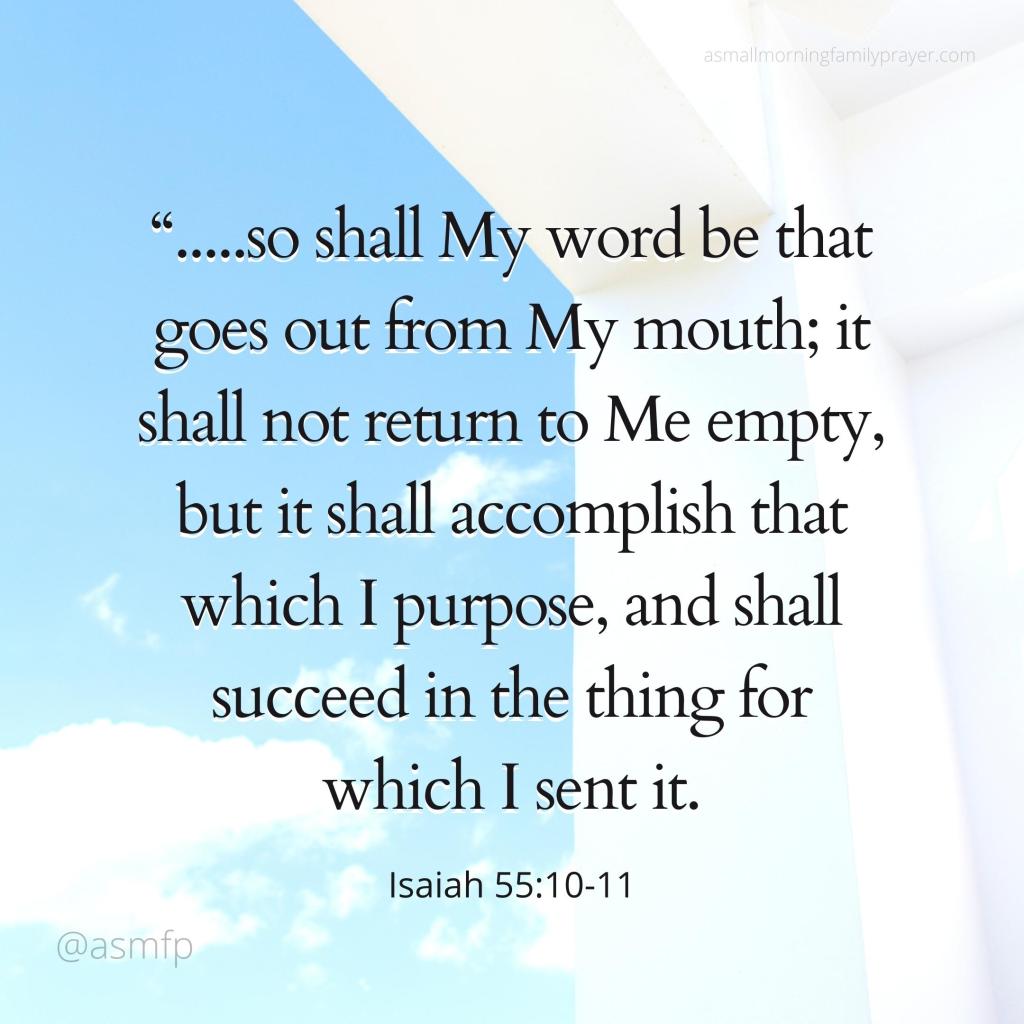 A Small Morning Family&nbsp;Prayer