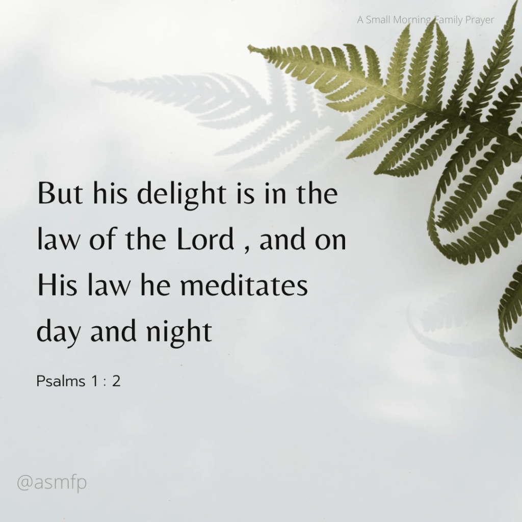 A Small Morning Family&nbsp;Prayer