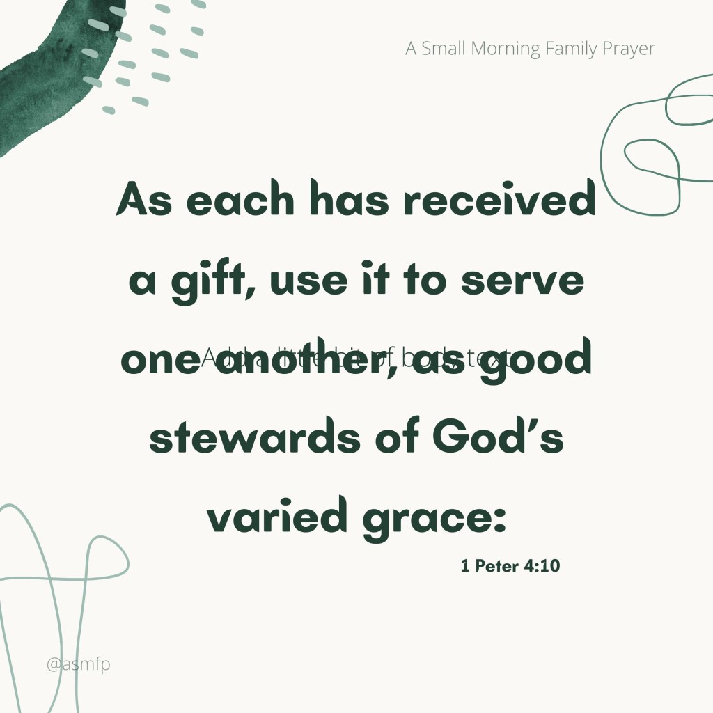 WE ARE THE STEWARDS OF GOD’S&nbsp;GRACE