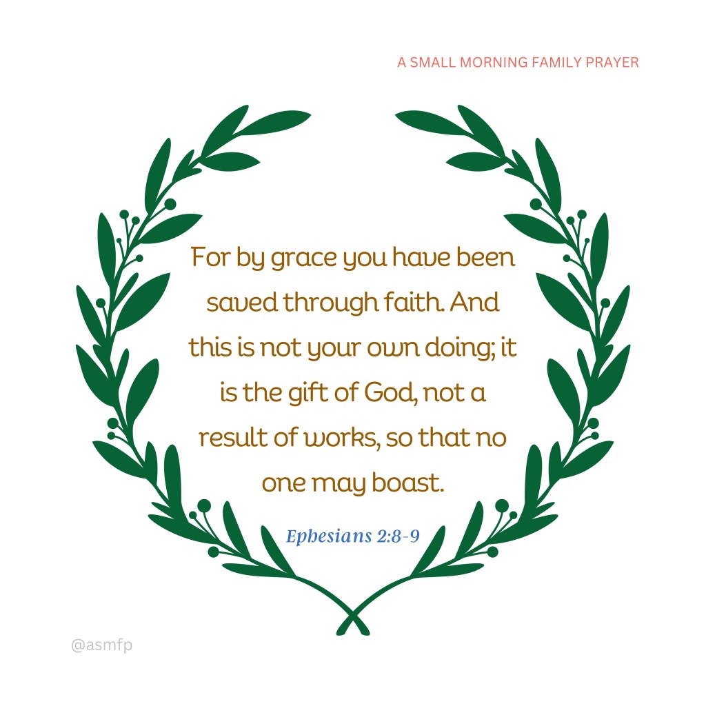 WE ARE SAVED BY HIS&nbsp;GRACE