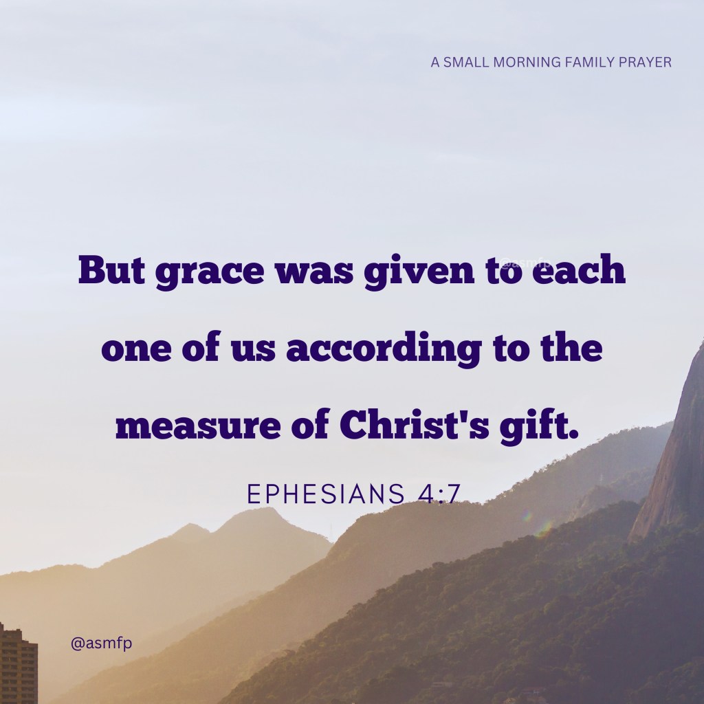 HIS GRACE IS GIVEN TO ALL OF US, DELIGHT IN&nbsp;HIM.