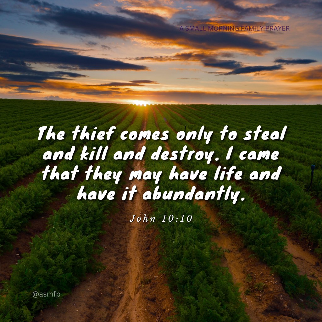 OUR LORD IS OUR SHEPHERD. HE WILL GIVE US ETERNAL LIFE.