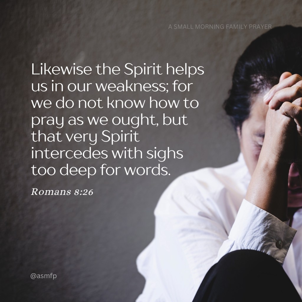 THE HOLY SPIRIT INTERCEDES FOR & BEARS WITNESS FOR&nbsp;US.