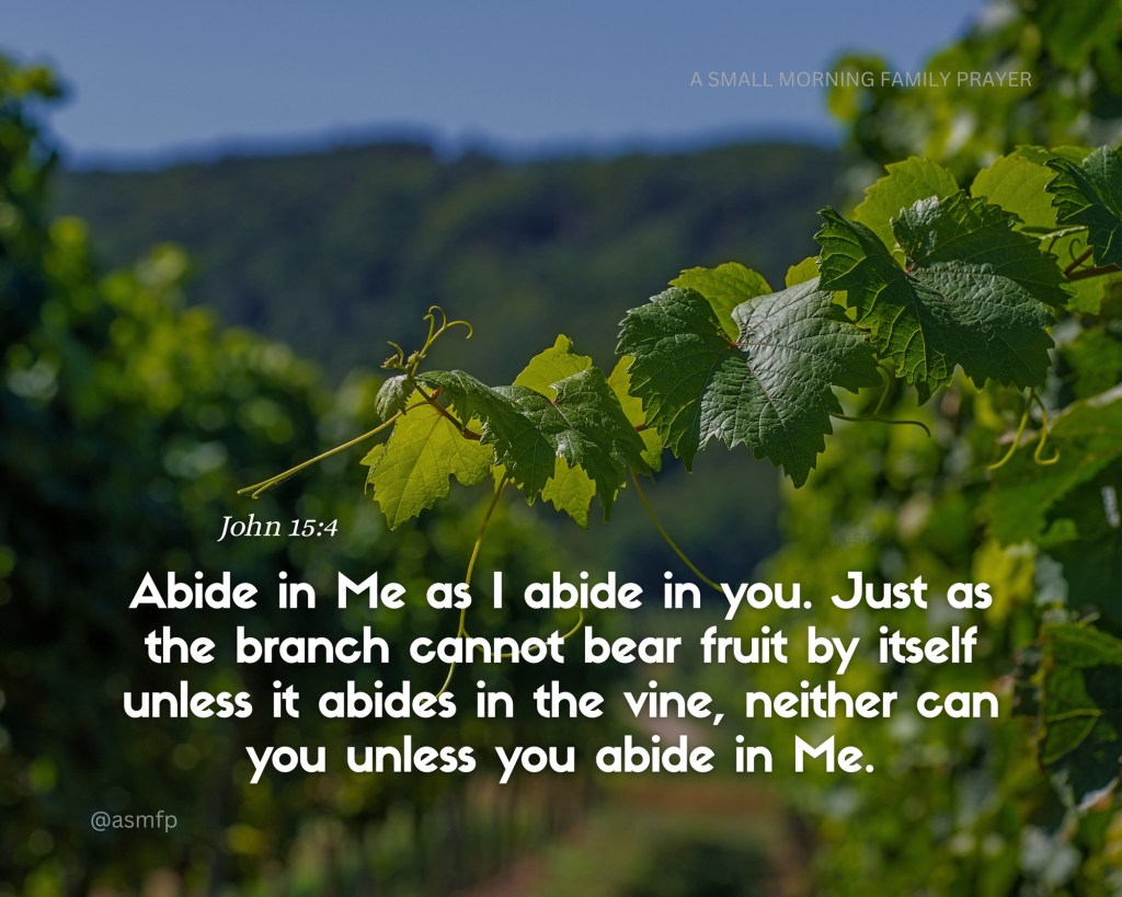 ABIDE IN HIM & BE STILL WHILE HE IS AT WORK ON OUR BEHALF