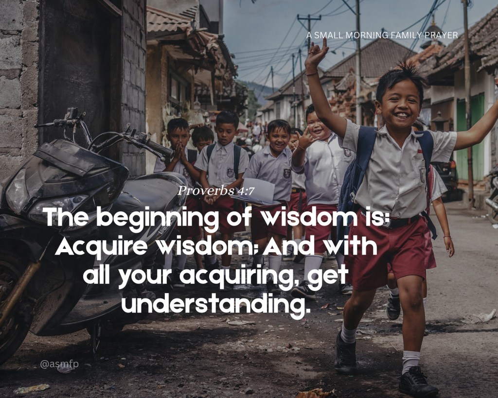 OUR CHILDREN SHALL BE TAUGHT BY THE LORD