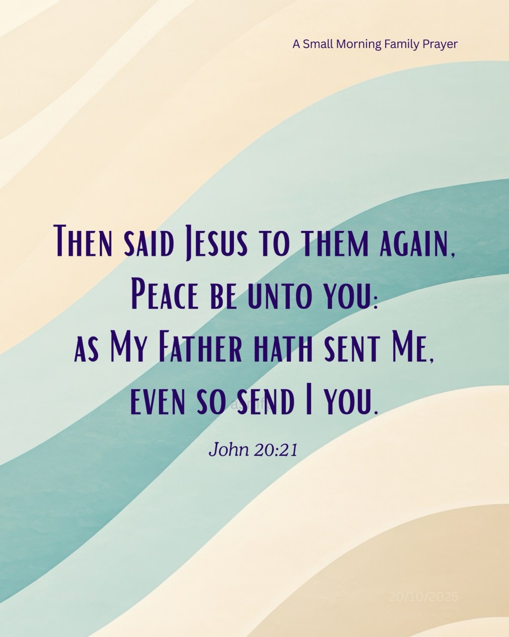 OUR LORD JESUS GIVES US AND KEEPS US IN PERFECT PEACE