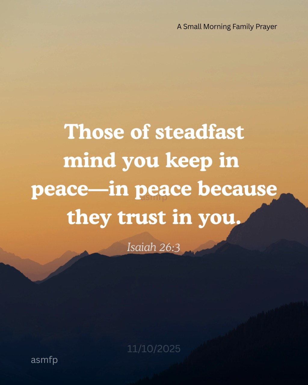 TRUST IN THE LORD. HE IS EVERLASTING OUR&nbsp;ROCK.