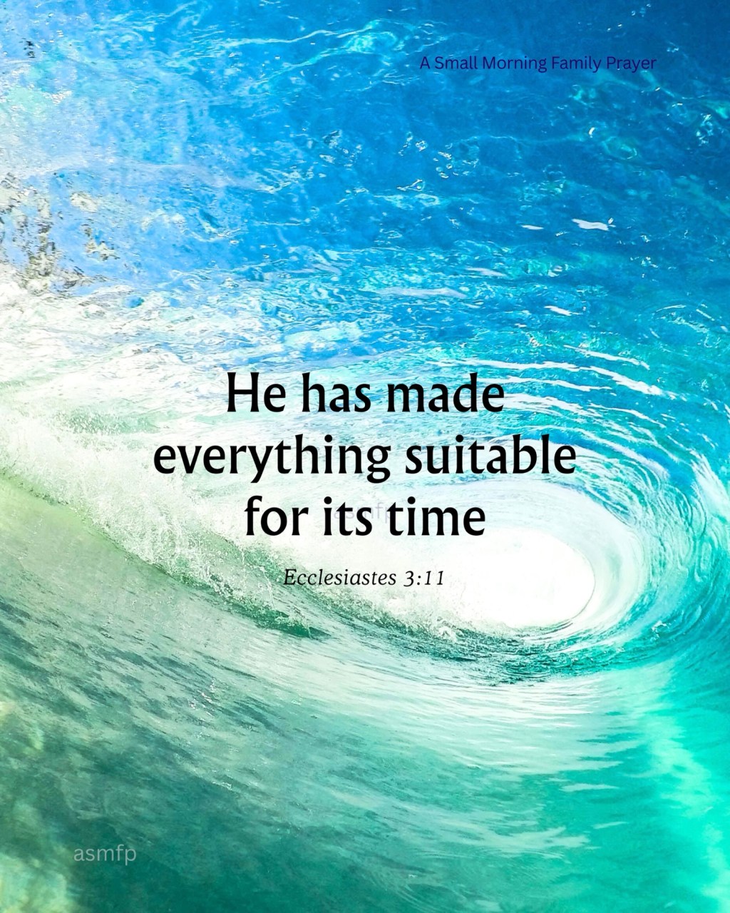 OUR LORD HAS MADE EVERYTHING SUITABLE. HE PROMISES TO SATISFY OUR SOUL & FILL US WITH GOOD&nbsp;THINGS.