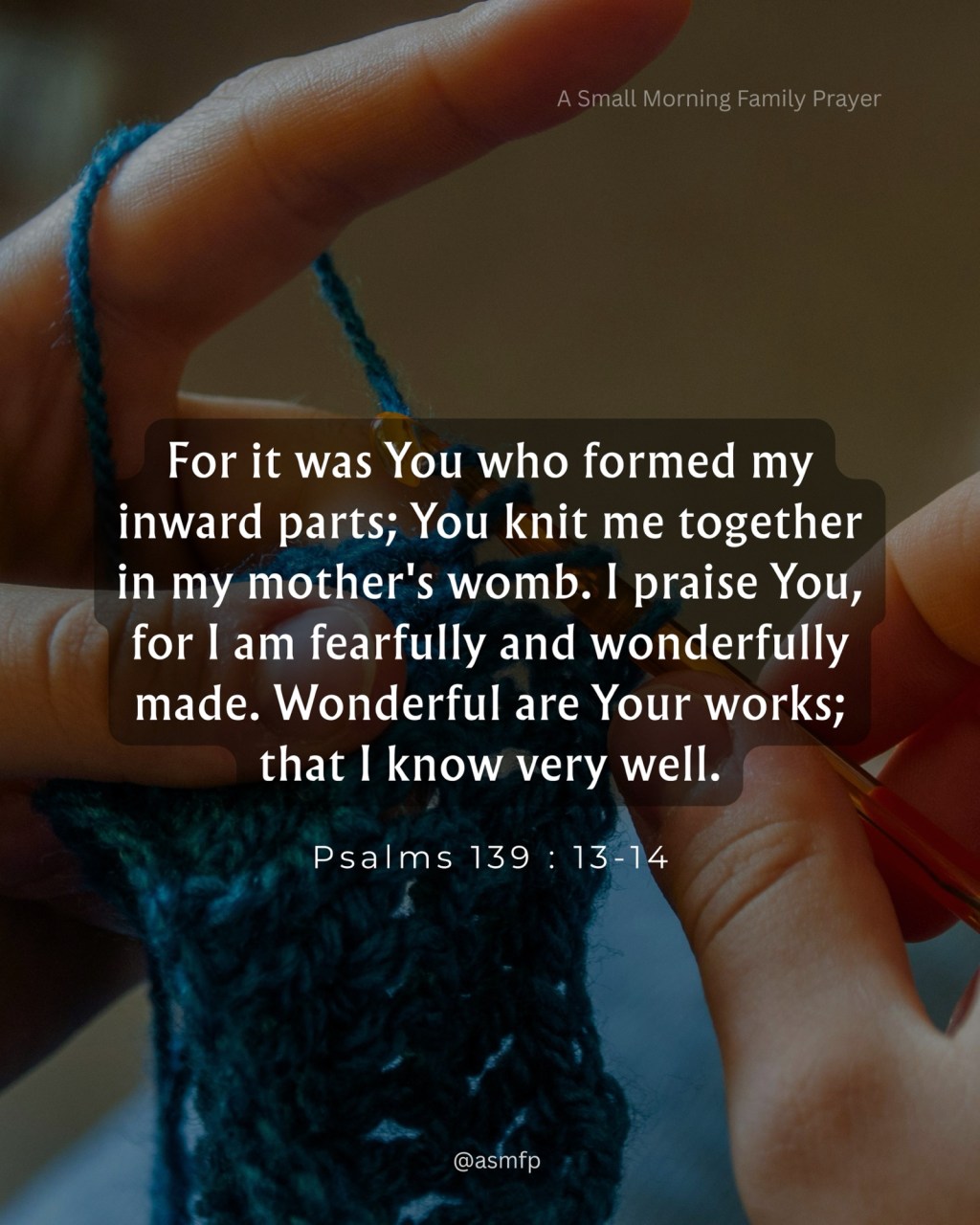 PRAISE GOD, FOR, WE ARE FEARFULLY AND WONDERFULLY MADE AND HE ADDS YEARS TO OUR LIFE.